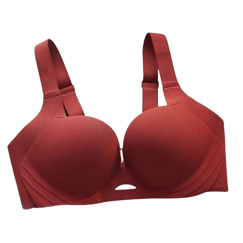 Push-Up Bra Women Adjustable Straps No Show Underwear Comfort Lift-Up Non-wired Bras Anti-spill Plus Size Lingerie M-3XL