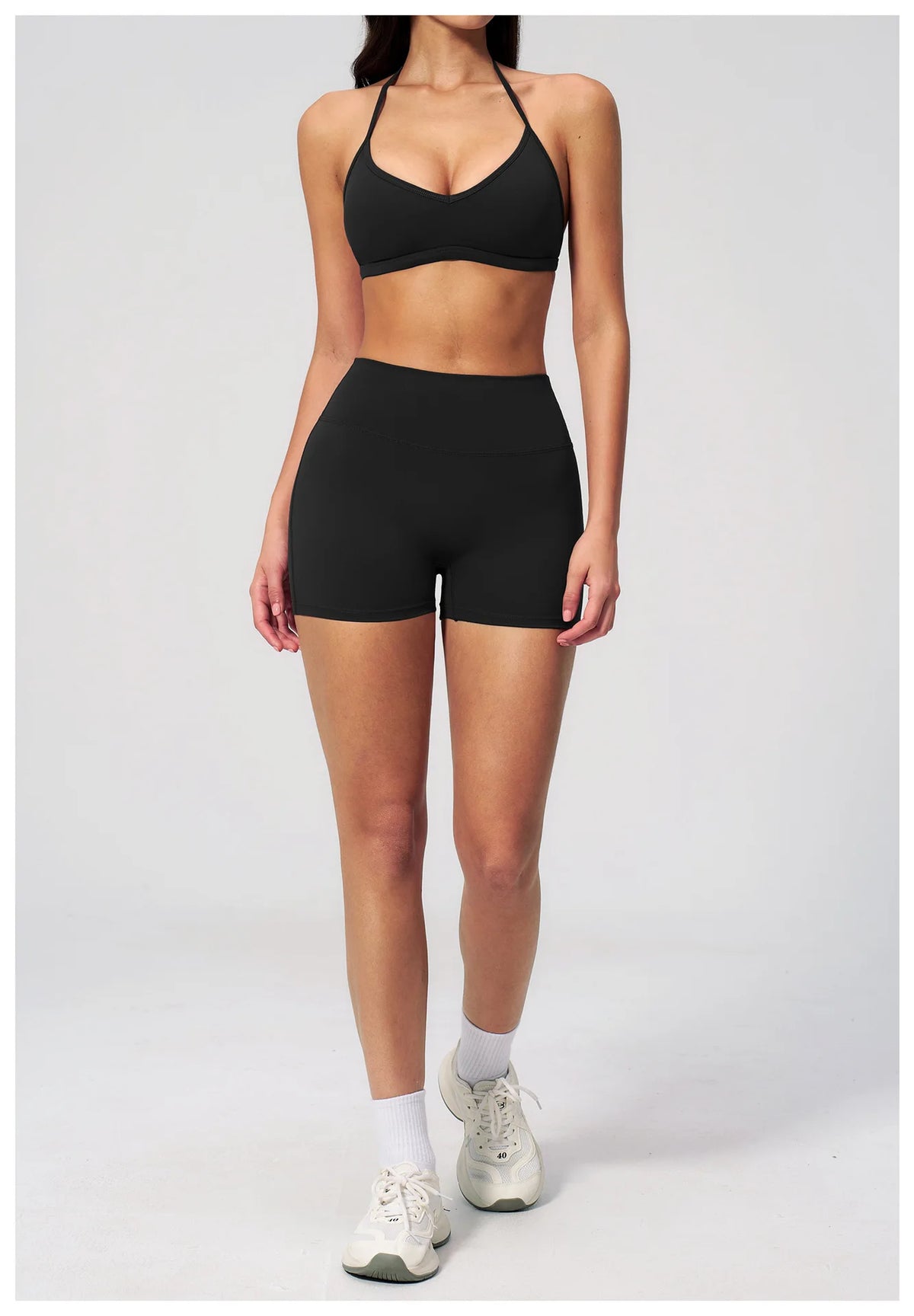 New Tight Yoga Set Women Breathable Quick Drying Sports Bra High Waist Shorts Fitness Suit Outwear Leisure Workout Gym Tracksuit