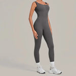 Women's Seamless Yoga Jumpsuits Fitness Sports Hip-lifting Beauty Back Sleeveless One-Piece Training Workout Running Bodysuits