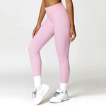 Hearuisavy Summer Scrunch Gym Leggings Woman Workout Pants Female Running Tights Push Up Yoga Pants High Waist Sports Leggings