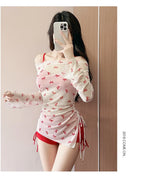 New Swimsuit Women's Split Three Piece Set Covers The Belly and Looks Slimmer, Gathers Small Breasts, Ins Style Hot Spring Bath