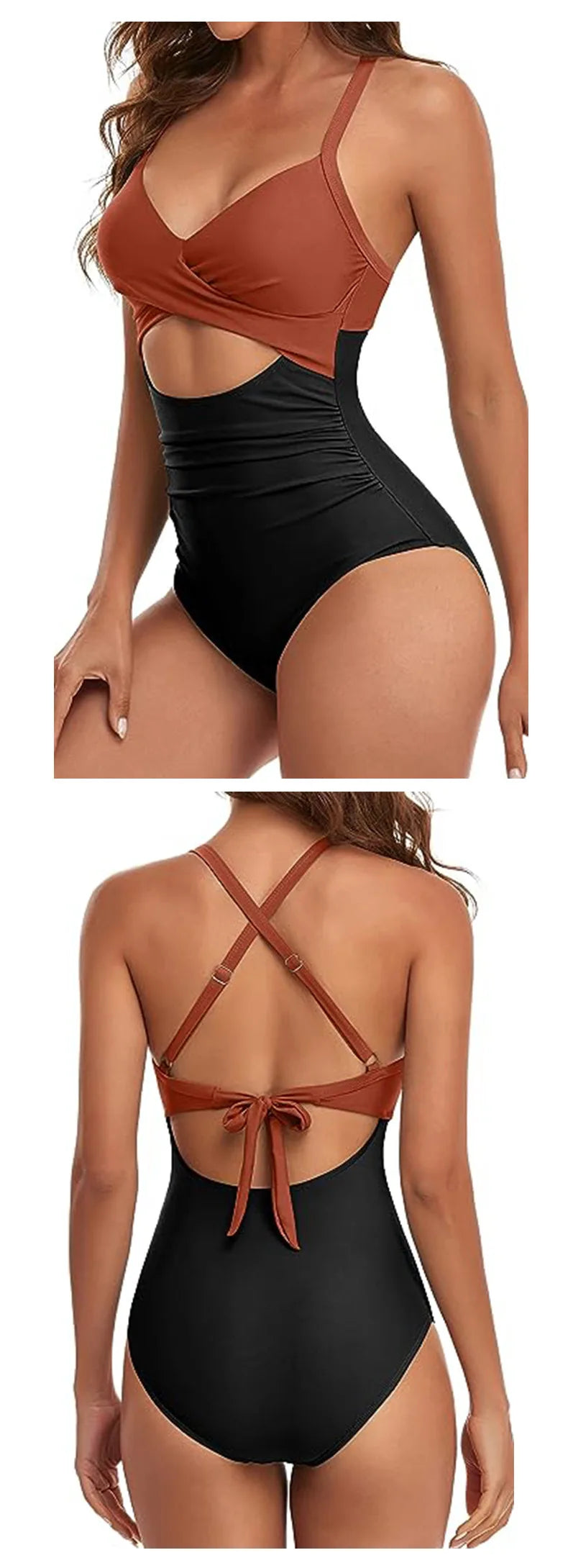 Leopard One Piece Swimsuit 2024 New Halter Push Up Swimwear Women Swimsuit Bathing Suit Beachwear Monokini Female Swimming Suits