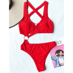 2026 Sexy Halter Asymmetric One Shoulder One Piece Swimsuit Women Swimwear Female Bather Bathing Suit Swim Lady Monokini V2660