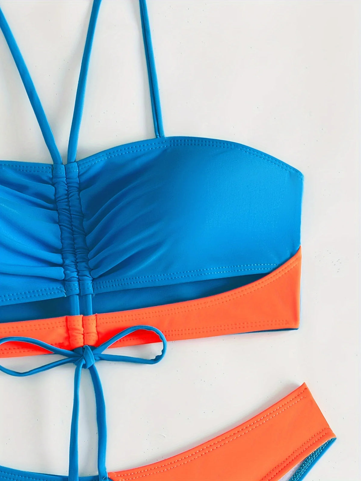ZTVitality Sexy Patchwork Bikini Set 2025 New Arrival Biquini Padded Bra Drawstring Swimsuit Women's Swimwear Summer Beachwear