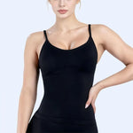 HISTELLO Impact Scoop Neck Top Women Gym Tank Top Sports Yoga Vest Fitness Seamless Open Back Bra Running Workout Sportswear