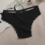 4PCS Cotton Seamless Panties Hollow Sexy Design Unique Low Waist Women Panties Breathable Girls Underwear Soft Lingerie S-XL