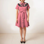 Western Cowgirl Printed Dress Halloween Cosplay Costume Summer Cowboy Button-Down Dress Short Sleeves 100% Cotton Sexy Dress