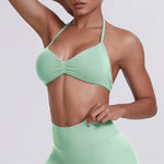 Hearuisavy Sports Bra Woman Gym Tops Sportswear Female Underwear Yoga Clothes Breathable Fitness Crop Top Push Up Workout Bras