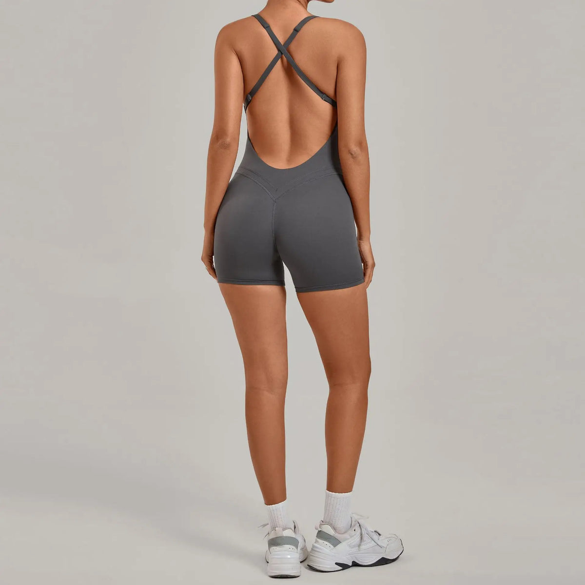 Women's Seamless Yoga Jumpsuits Sports Fitness Hip-lifting Sleeveless Backless One-piece Workout Gym Training Leggings Bodysuits