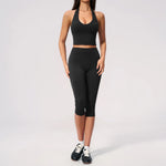 Yoga Capri Pants Set 2PCS Yoga Suit Sports Set Women Clothes Gym Set Women Tracksuit Running Workout Athletic Wear Yoga Clothing