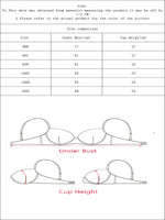 Women's sexy embroidered lace plus size bra with steel ring gathering push up breathable and comfortable lingerie MR2964
