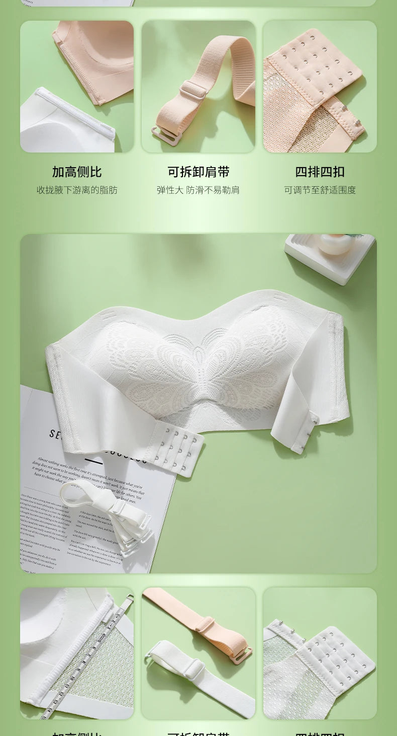 Front Closure Posture Corrector Bras Beauty Back Tops Butterfly Sports Vest strapless Bralette Humpback Correct Tops M-6XL Size