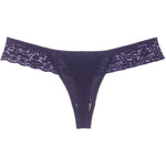 See-through Mesh Yarn Women's T-back Embroidery Lace Edge Ladies Thongs Sexy Low-waisted T-pants Seamless Female G-string