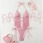 New Sexy Shell Linked String Bikini 2026 Women Swimwear Female Swimsuit Two Pieces Thong Bikini Set Bather Bathing Suit Beach