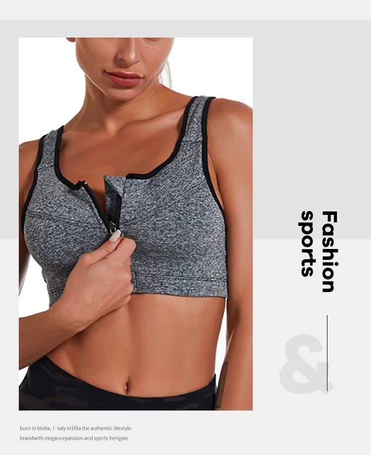 CZGUKE Yoga Fitness Bra Shock-absorbing Sports Bra Breathable and Quick Drying Training Running WOMEN'S Underwear