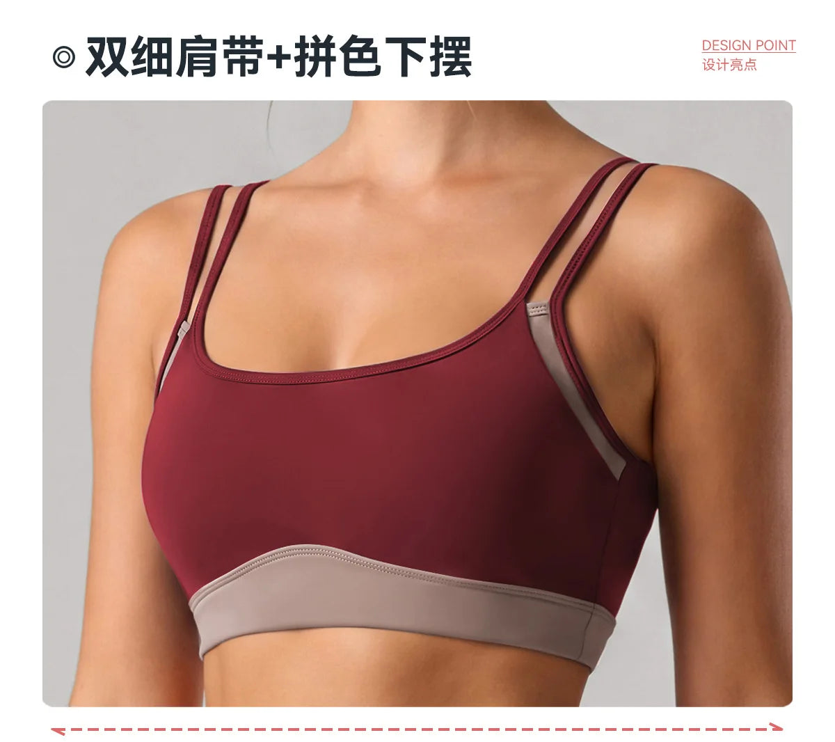Summer Color-block Yoga Sets Women Thin Strap Open Back Shockproof Sports Bra Tight High Waist Leggings Training Fitness Suits