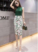 Spring Summer Women Y2K High Waist Midi Pencil Chiffon Skirts Slim Bodycon Vintage Hip Raise Korean Fashion Clothes UOV5