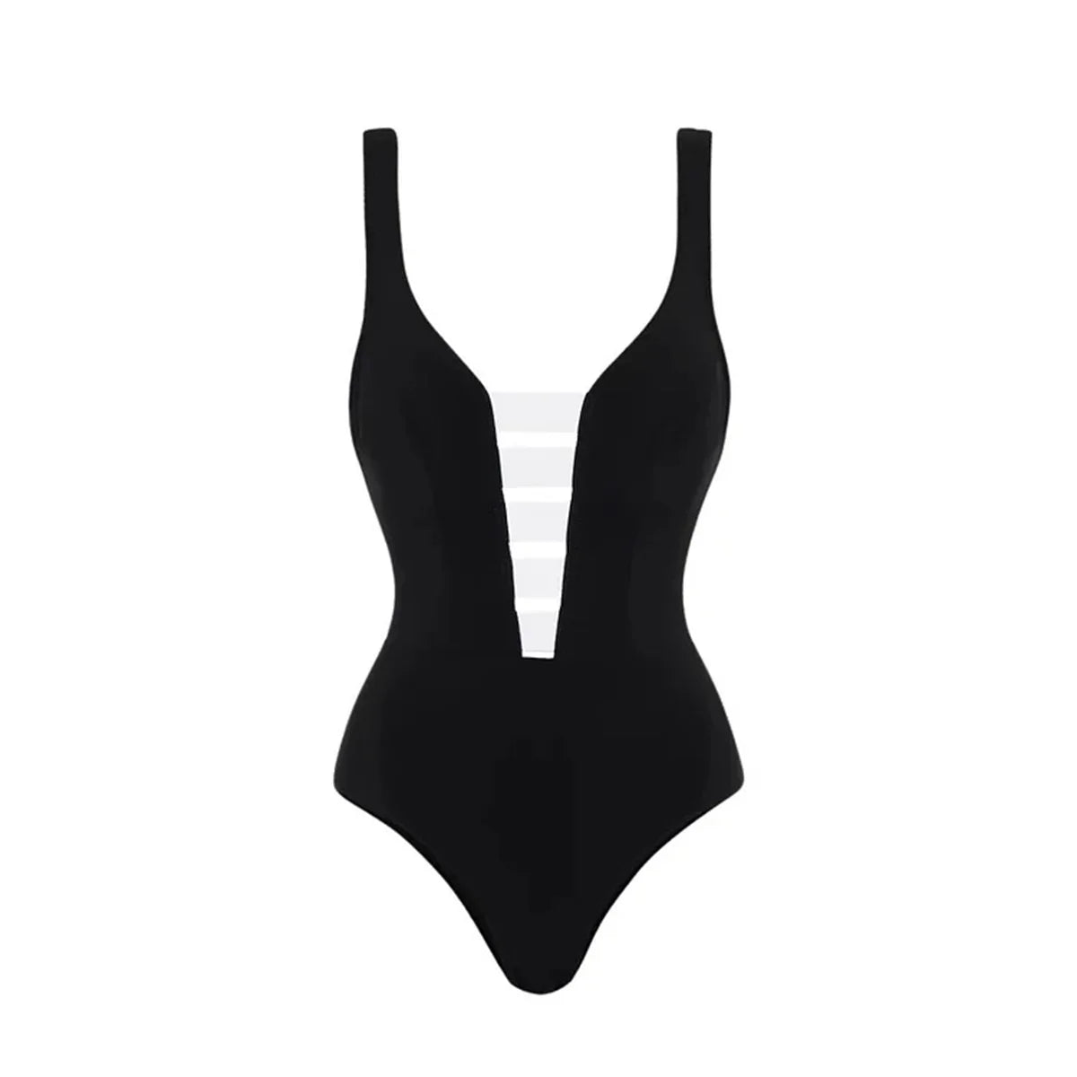 New 2Pcs Black Hollow Swimsuit Women Sexy Swimwear With Midi Skirt Push Up Bikini Female Biquini Bathingsuit Bodysuit Beachwear
