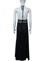 Summer Backless Sexy Long Dresses Women's Gown Patchwork Lace Halter V Neck Sleeveless High Waist Elegant Vestidos Para Mujer