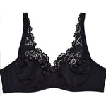 Womens Lager Bosom Lace Bralette Ladies Floral Unpadded Bra Sexy Lingerie See through Underwired Plus Size Brassiere Top