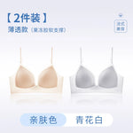 Push Up Bra for Small Chest U Back Seamless Wireless Summer Thin Gather Side Support Anti Sagging Comfortable Bralette MOYISU AB