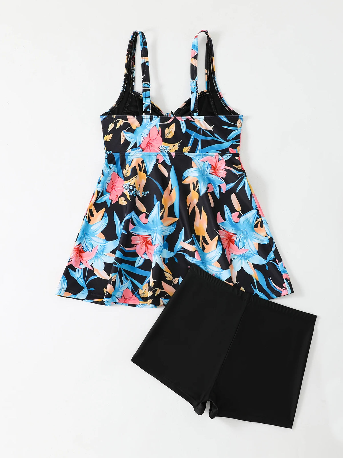 Printed Tankini Set 2026 Padded Floral Swimsuit Women Strappy Swimwear Female Beach Dress Bathers Bathing Swimming Swim Suit XL