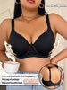 Plus Size Women's Bra Solid Thin Everyday Push‑up Bra Side Support Sports Breathable Mesh Anti‑slip Lingerie
