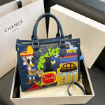 Design Patchwork Zipper 2026 Hot Sale Women's Bags Retro High Quality Women's Bags PU New Personality Stylish Shoulder Bags