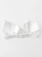 Women's Sexy Front Closure Push Up Bra Seamless Smooth Bra with underwire Makes Chest Look Smaller Lingerie beige