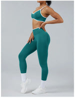 2PCS Yoga Suit Seamless Sports Set Gym Outfits Women Tracksuit Running Workout Clothes Sports Bra Athletic Wear Yoga Clothing