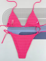 DEKA Solid Brazlian Micro Bikini Set Women Tie Side G-String Thong Swimsuit Female High Waist Bandage Swimwear Bathing Suit