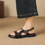Spring and Summer New Model Fashion Low Heel Women's Shoes Fish Mouth Open-toe Buckle Casual Student Women's Sandals High 2.5cm