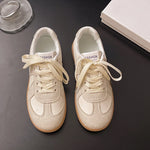 Silver Patchwork Platform Sneakers Women Thick Bottom Lace Up German Training Shoes Woman Spring Autumn Korean Non Slip Flats
