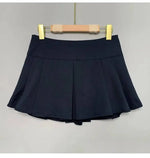 WOMENGAGA Korea Style Sexy Slim High Waist Strap A-line Half Length Skirt Fashion Women Skorts JK Sweet 2023 NewOW3W