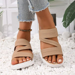 Women's Summer 2026 NewFashion Knitted Lightweight Beach Slippers Women Sandals Ladies Shoes