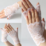 Summer Driving Sunscreen Lace Gloves Women Sailor Dance Gloves Long Fingerless Ladies Sexy Fishnet Gloves Mesh Mitten Handschoen