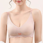 Push-Up Bras For Women Seamless Bra Non-wire Bralette Wire Free Invisible Brassiere V-Neck Sexy Lingerie Padded Underwear S-XL