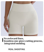 High-waisted Yoga Pant For Women, Designed To Lift And Shape, Tight-fitting With Solid Color And Ribbed Texture, Sports Shorts