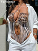 Sexy Leopard Halter Tummy Cut Out Women Swimwear One Piece Swimsuit Female Monokini High Leg Cut Bather Bathing Suit Swim V7882