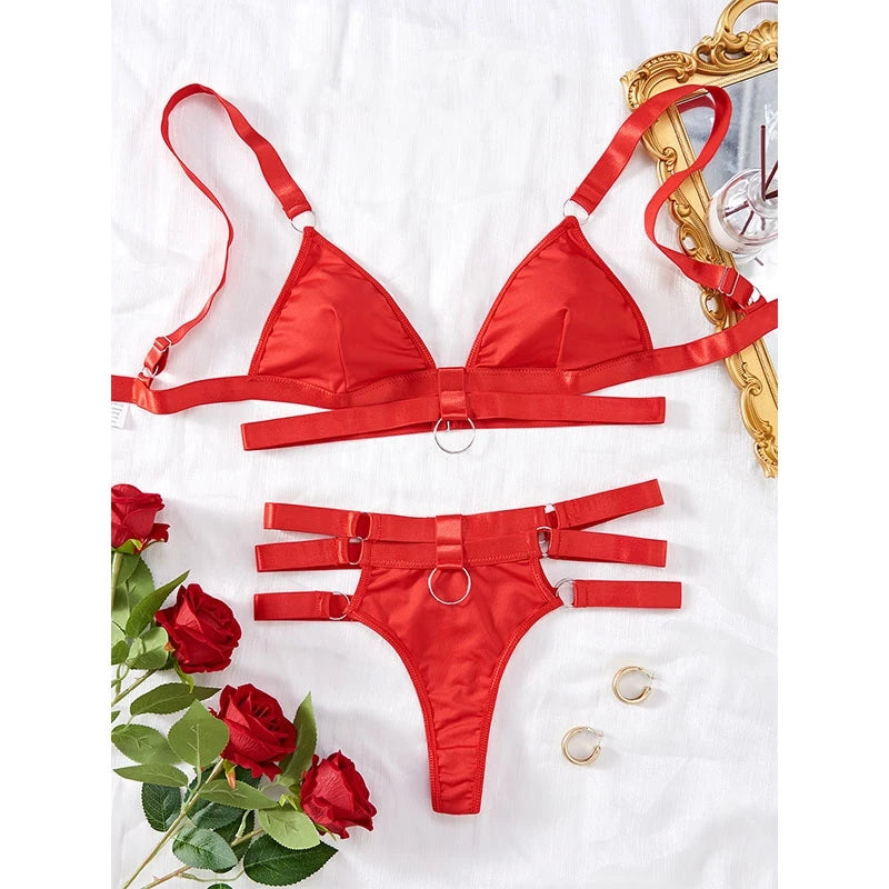 Sexy Bra Brief Set Erotic Lingerie for Women Sexy Costumes Underwear Seamless Bra Panties Sets