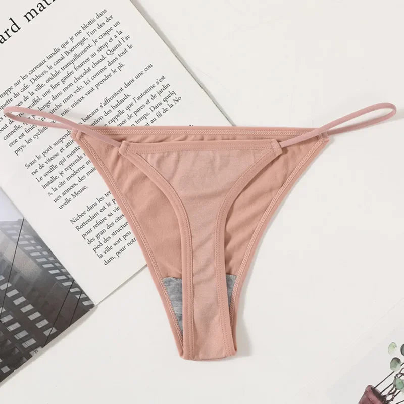 4Pcs/Set Women G-String Thongs Seamless Panties Sexy Lingerie Low Rise Female G-String High Cut Pantys Underwear