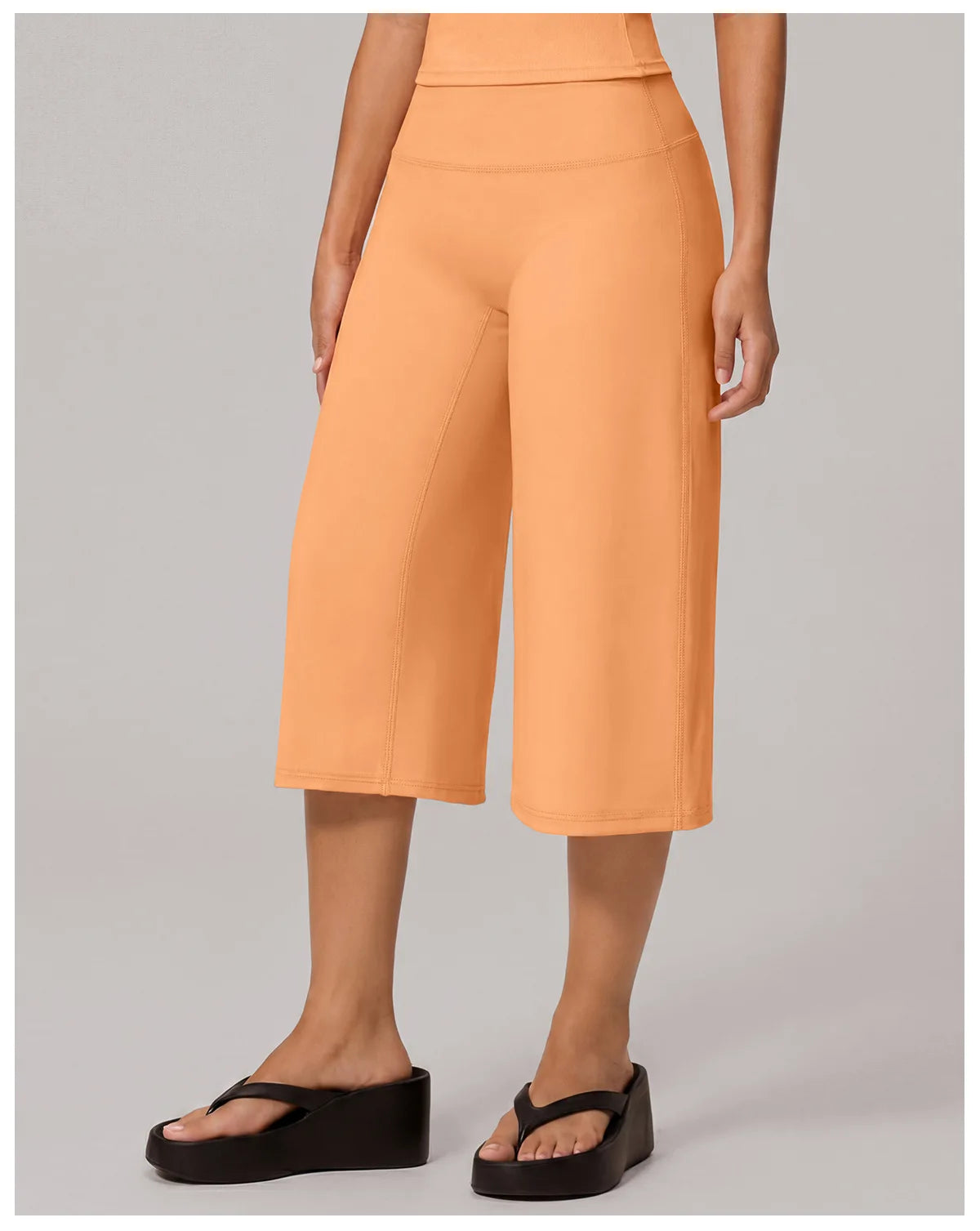 Summer New Yoga Mid Pants for Women Quick Drying Solid High Waist Loose Fit Yoga Trousers Gym Running Fitness Exercise Leggings