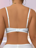 Sexy Lingerie European and American Style Corrugated Bra with Side Support, Soft Underwire for Small Busts, Anti-Gathering and Anti-Sagging, Push-Up Bra