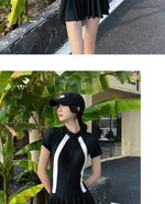 One Piece Swimsuit Skirt Style Plus Size Slimming and Belly Covering Style Hot Spring Bikini Swimsuit for Women