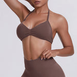 Hearuisavy Sports Bra Woman Gym Tops Sportswear Female Underwear Yoga Clothes Breathable Fitness Crop Top Push Up Workout Bras