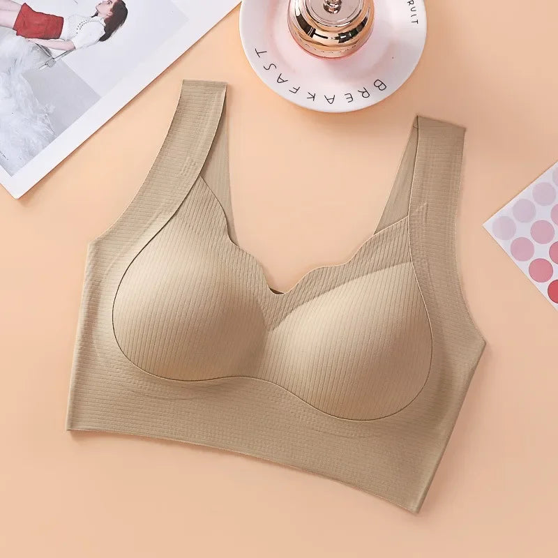 Push Up Bras For Women Seamless Underwear Breathable No Steel Ring Support Fitness Underwear With Pads Sexy Lingerie M-XXL