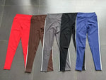 Women High Waist Yoga Pants Leggings - Seamless Color Block Fast-Dry Breathable Gym Running Fitness Tights Butt Lifting Effect