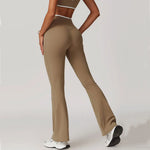 Bell-bottoms Tights Yoga Leggings Women Fitness Leggings Running Cycling Pants Sports Leggings High Waist Workout Gym Clothing