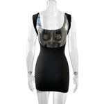 SexyStrap Mini Dress New Summer Women Club Party Dresses Female Camisole Solid Black White Sheath Sundress