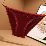 2023 Sexy Women's Panties Breathable Cotton Underwear Sweet Lace Lingerie Cute Female Briefs Comfort Striped Underpants Hot Sale